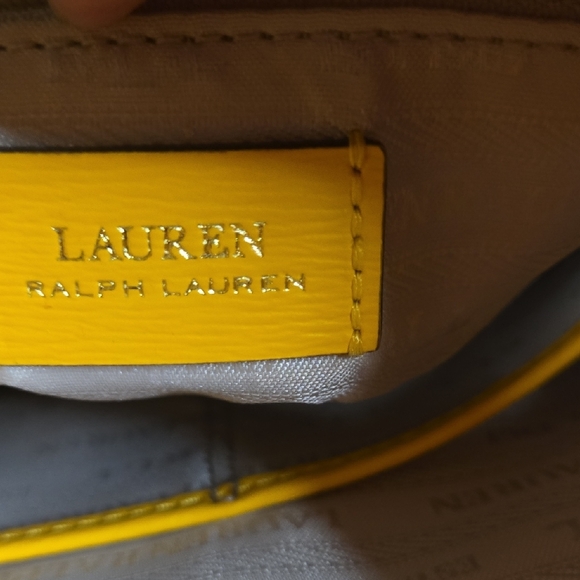 Lauren Ralph Lauren Vibrant Yellow Shoulder Bag - Picture 9 of 16
